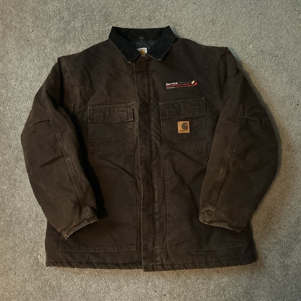 Men’s heavyweight brown carhartt jacket